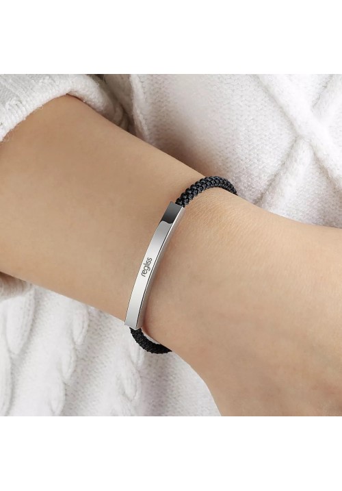 Circle Black Silver